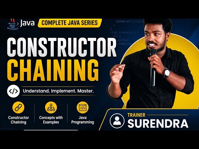 🔥 Master Constructor Chaining in Java with easy examples!