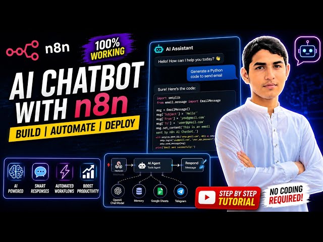 Build an AI Chatbot with n8n | Complete Beginner Tutorial (2026)