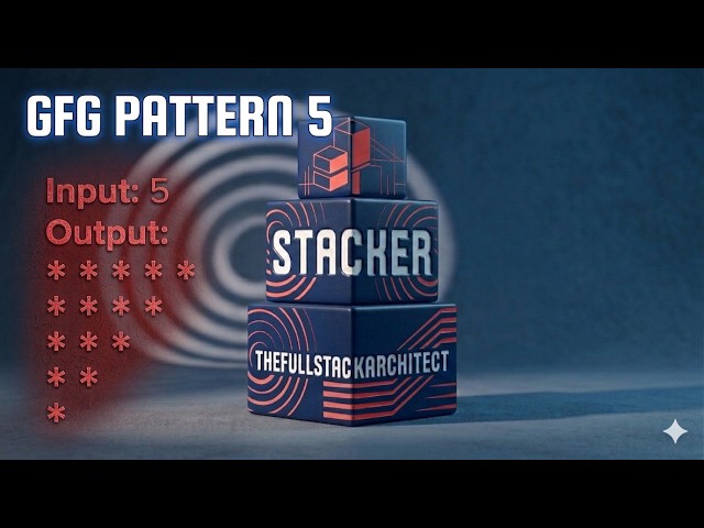 Pattern 5: Inverted Star Triangle in Java | Mastering Nested Loops for Interviews