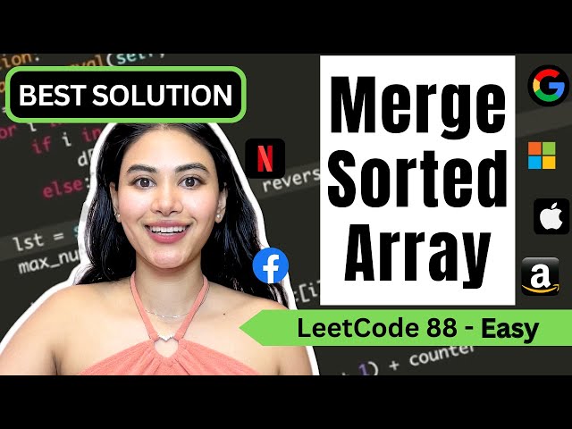 Merge Sorted Array - LeetCode 88 - Python #leetcode #topinterview150