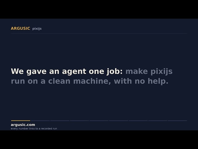 pixijs: 7 errors, every one fixed without help