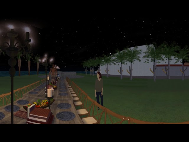 3D Drawing: Retail Knights Event Renaissance Aruba Nov. 6, 2019 Evening Time