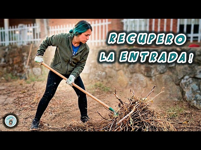Recupero la ENTRADA de la NUEVA FINCA 🛣️🌿 Limpieza de RESTOS