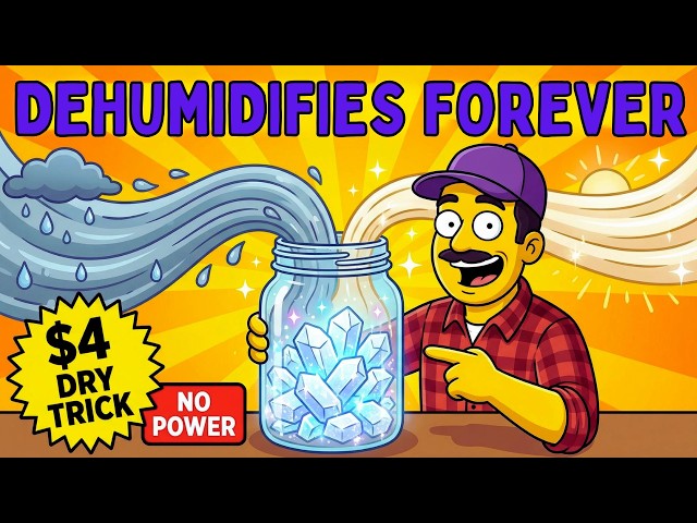 The $4 "Dry" Trick That Dehumidifies Any Room Forever — No Power Needed!