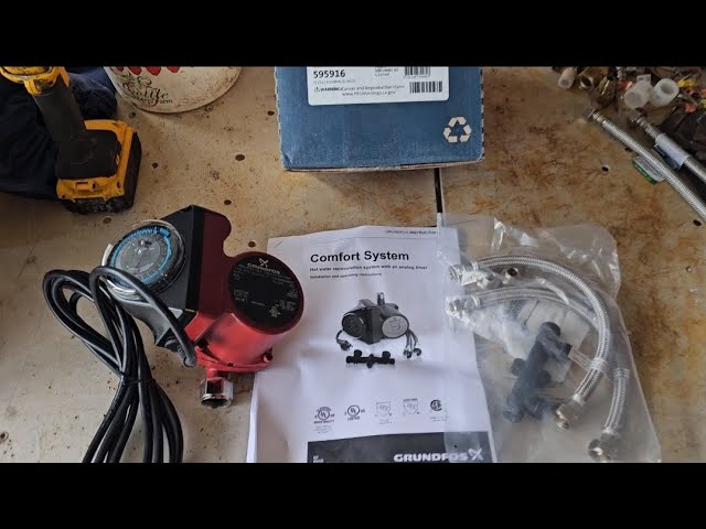 Instant Hot Water with this Recirculation Pump with Bypass Valve.