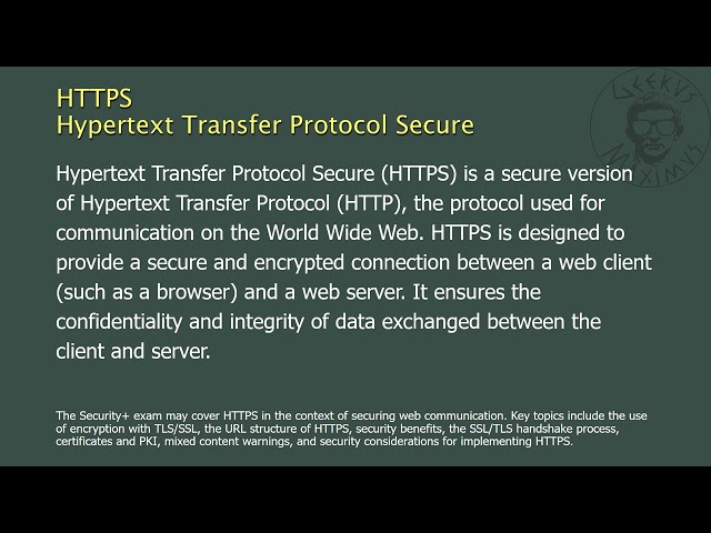 HTTPS - Hypertext Transfer Protocol Secure