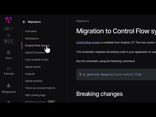 How to run automated migrations with the Angular CLI?