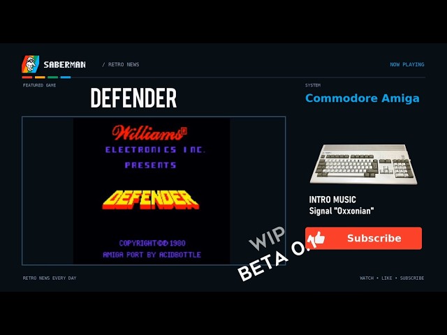 Commodore Amiga -=Defender=- wip beta 1
