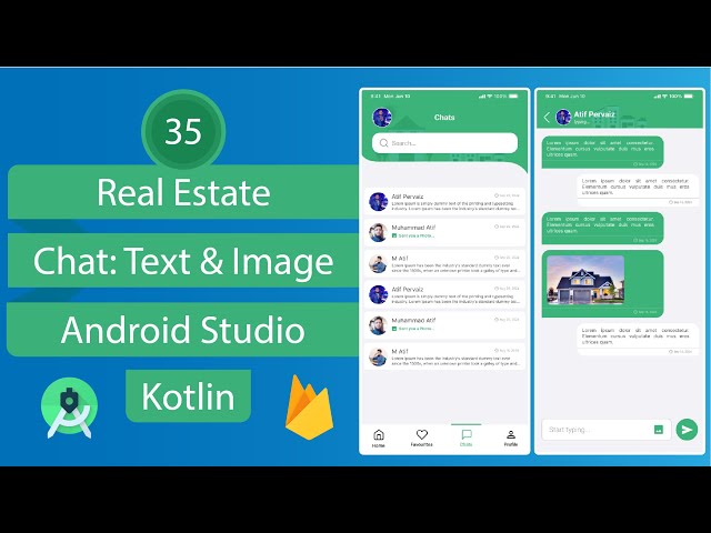Real Estate App - 35 Chat - Android Studio - Kotlin