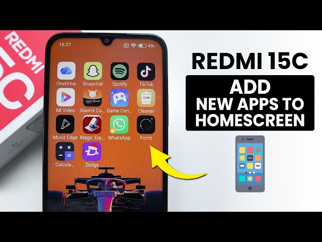 How to Add New Apps to Home Screen on Redmi 15C