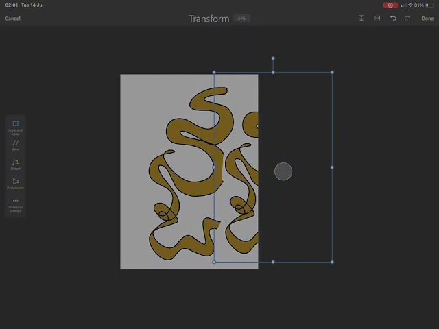 How to draw simple pattern on adobe photoshop on IPad 