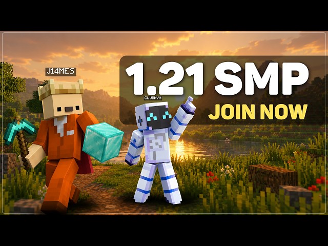 24/7 Joinable Minecraft SMP (PUBLIC) ~ 26.1 Java & Bedrock Survival Server IP: play.villagersmp.net