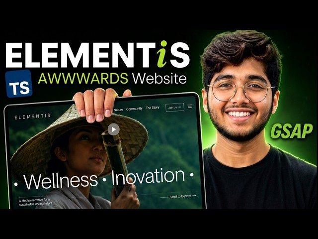 I Built a Fully Responsive Animated Awwwards-Winning Website | Next.js 16, TypeScript & GSAP