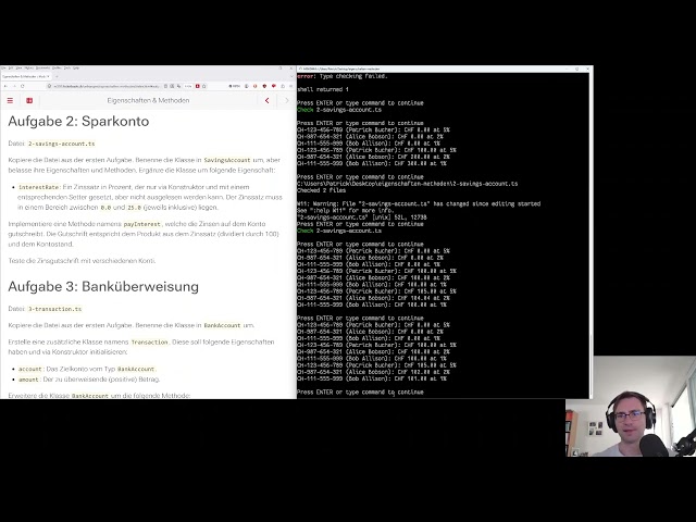 Übungen zu Eigenschaften und Methoden