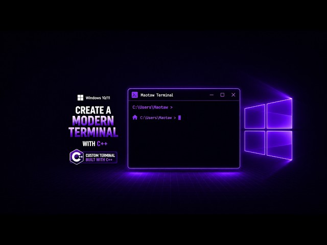 Create a Modern Terminal in C++ GitHub Included