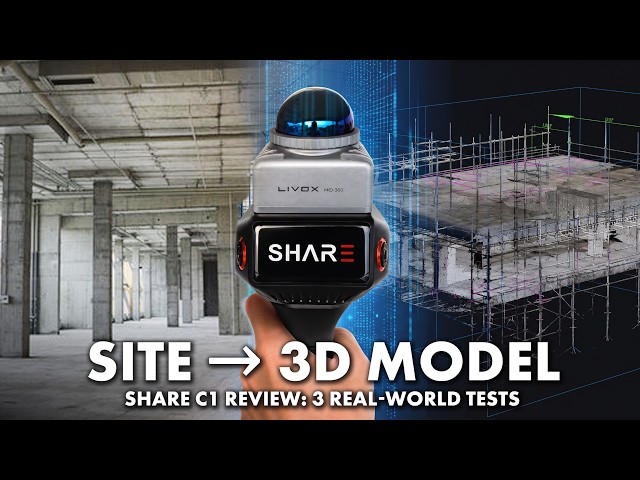 Architects Need to See This 3D LiDAR Scanner | Share C1 Unboxing, REAL SITE Tests