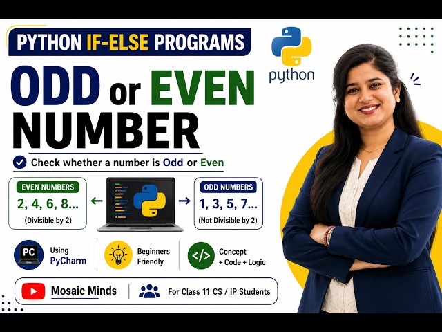 Python If-Else Programs | Odd or Even Number in Python | PyCharm | Beginners