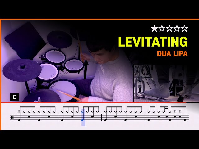 [Lv.01] Levitating - Dua Lipa (★☆☆☆☆) Pop Drum Cover with Sheet Music