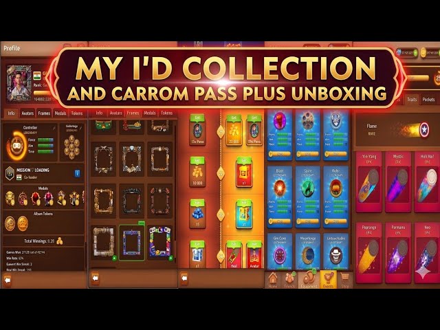 My Main I'd Collection 😱 || Carrom pass Plus Unboxing || Gaming Faisal || I'd Collection ₹20k Spend?