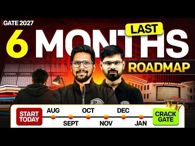GATE 2027 Preparation Strategy | 6-Month Roadmap to Crack GATE | Complete Study Plan