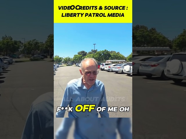 Old Man Escalates And Walks Up For Confrontations #firstamendmentaudit #karen