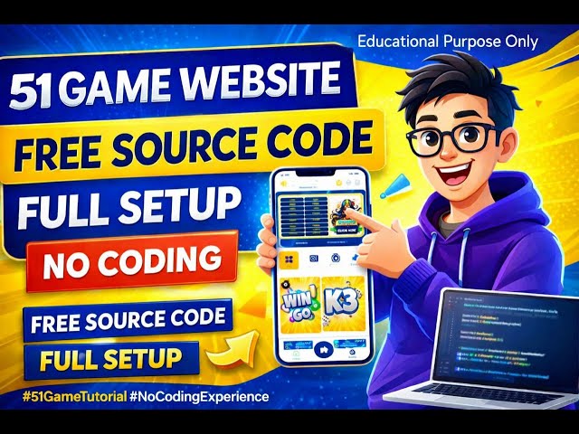 51 Game Like Website Demo | Free Source Code Download & Setup