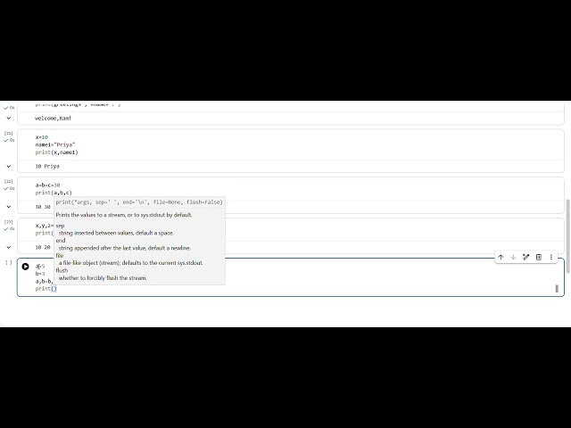 Python programming part-6 assignment code execution 