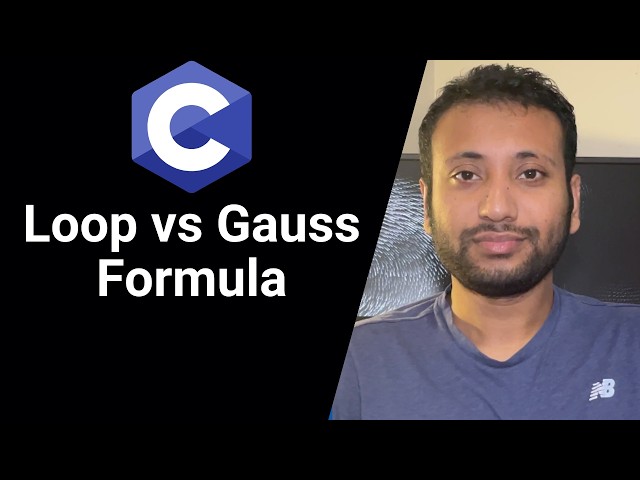 C programming Bangla Tutorial 5.134 : Loop vs Gauss Formula
