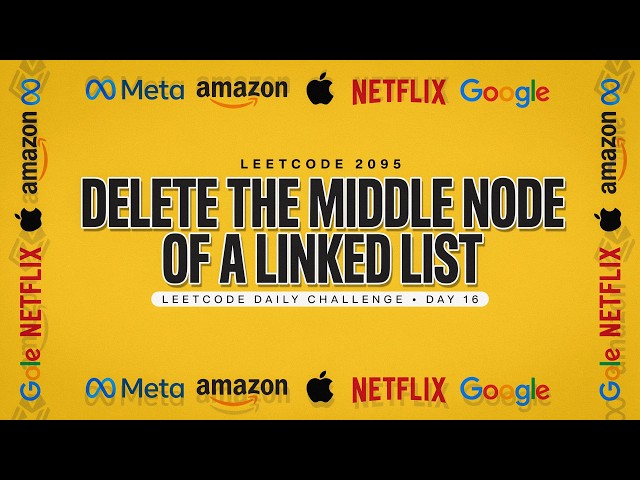 Leetcode 2095. Delete the Middle Node of a Linked List #dailychallenge #day16 #coding #python