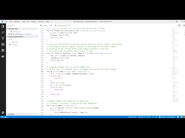 Go Programlama : TruncateFile