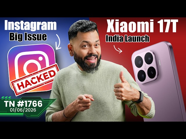 Xiaomi 17T India Launch, iOS 27 First Look, Instagram Hacked?, HyperOS 4,BSNL Q-5G,vivo V80-#TTN1766