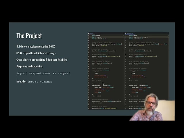 Generative Audio with Vampnet + ONNX | Token-Masked Acoustic Token Modelling