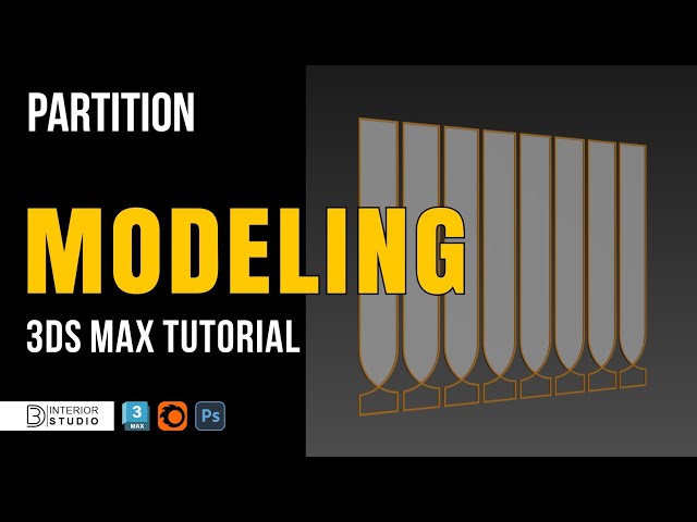 Master Spline Modeling in 3ds Max | Modern Partition Design Tutorial | @3dinteriorstudio