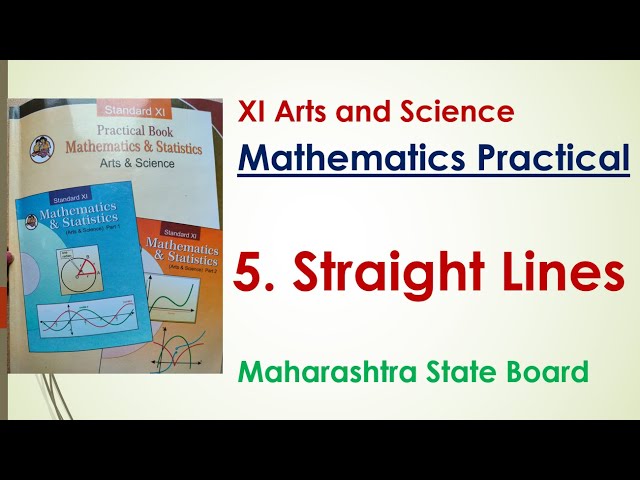XI Mathematics Practical | 5. Straight Lines