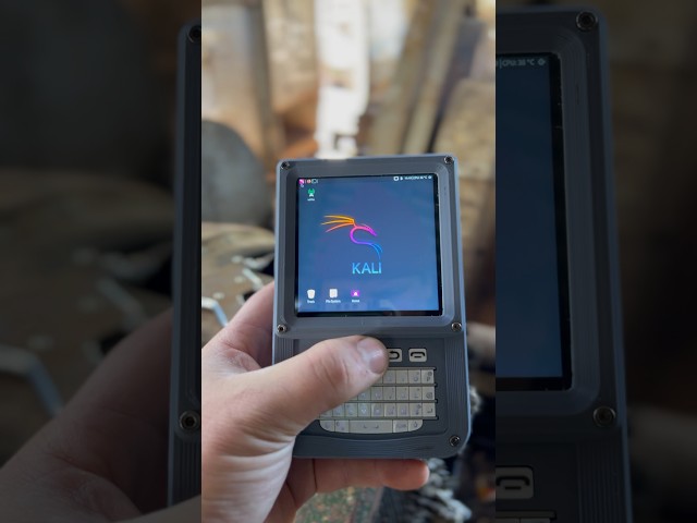 Handheld Kali Linux Hacking Computer - BlackBerry Pi (full build video linked!) #kalilinuxtools