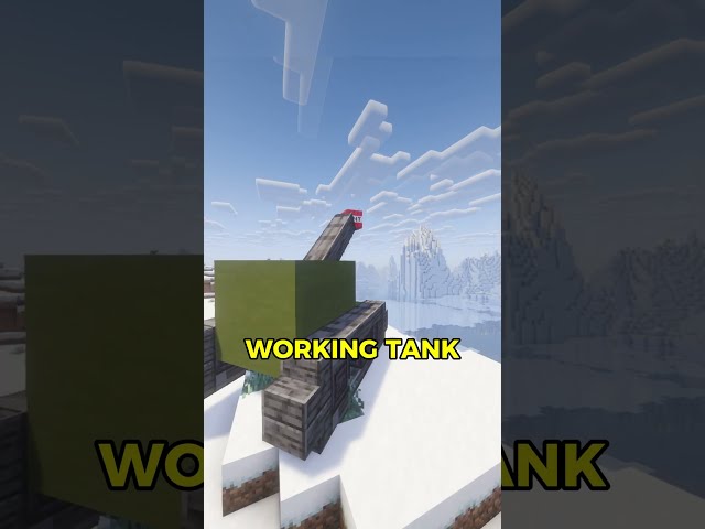 Make A WORKING TANK With ONE Command Block