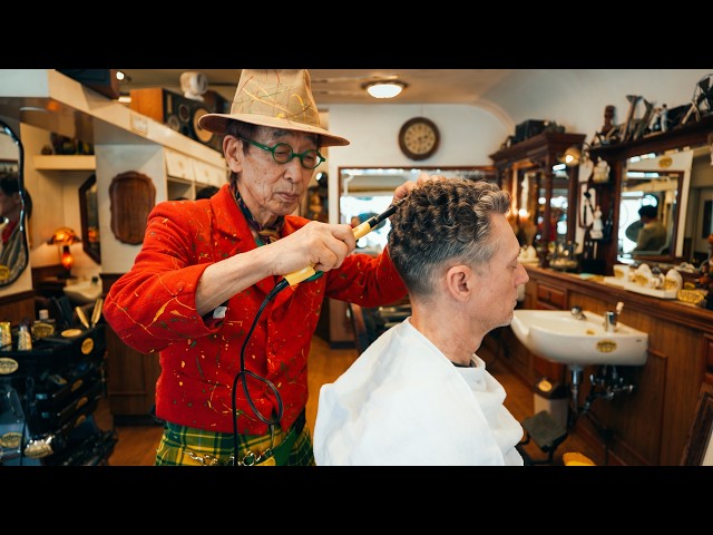 💈 Did I Just Get A Punch Perm From This Old School 84-Year-Old Barber?! | Barber Shop Matsunaga 🇯🇵