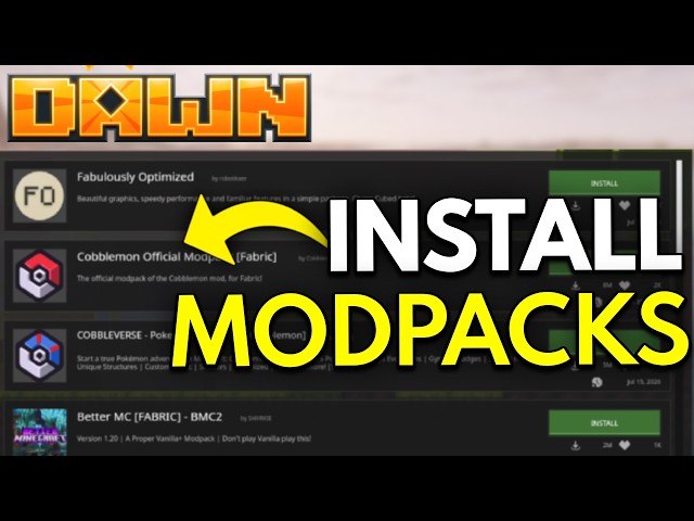 How to Install a Modpack on Dawn Client (Tutorial)