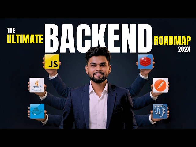 Backend SDE Roadmap 2026-27 | Techs, Skills, Tools for Industry | Learn in Order for Interviews