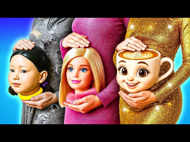 Rich Barbie vs Poor Squid Game Doll vs Giga Rich Cappuccina in Jail 💎 | Funny Jail Story By Kachow