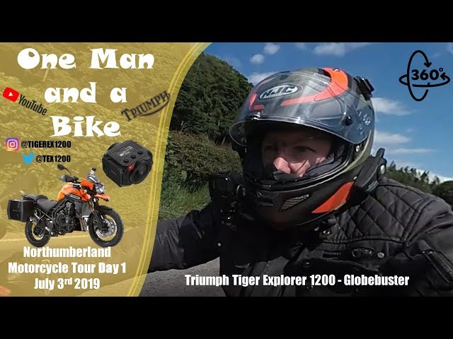 360 Video - Garmin Virb 360 - Northumberland National Park Motorbike Tour - Day 1