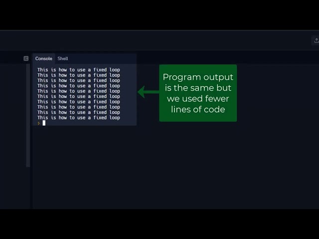National 5 Software Development - Fixed Loops