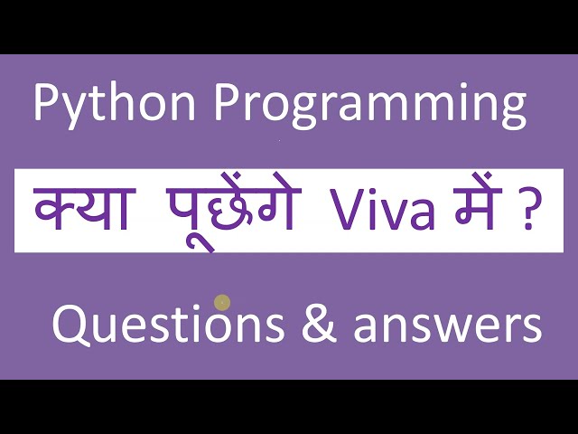 Python Viva Questions | Python Viva Questions & Answers | hindi |best16 Python  viva voce  questions