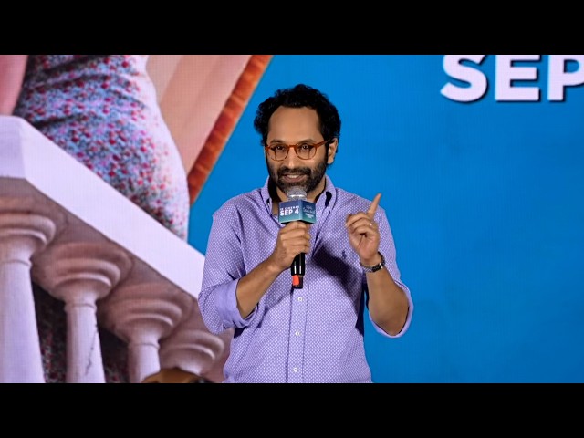 Actor Fahadh Faasil Speech @ Bethlehem Kudumba Unit - Telugu Pre-Release Event