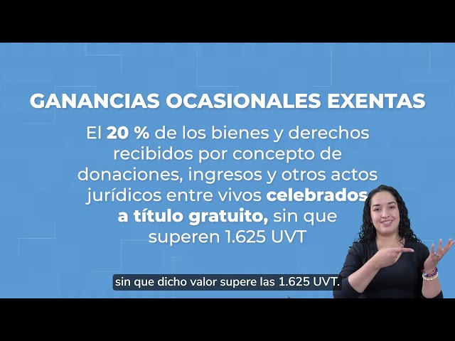 Ganancias ocasionales en el impuesto sobre la renta