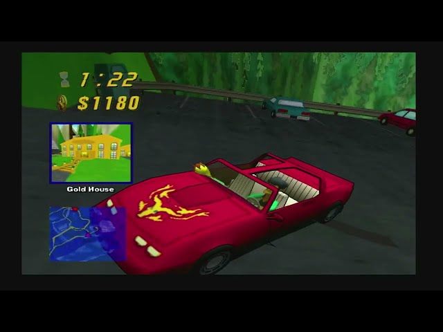 The Simpsons Road Rage Springfield Mountains as Apu