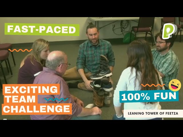 Quick & Easy TEAM-BUILDING Game - Leaning Tower of Feetza | playmeo