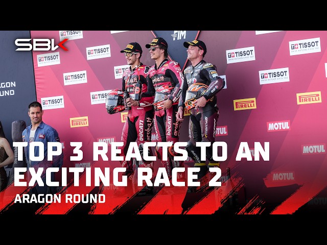 PRIMERAS IMPRESIONES: los pilotos que subieron al podio reaccionan a la Carrera 2 en Aragón 👊 | 2...