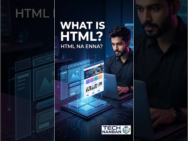 HTML Na Enna? 🤔 | What Is HTML? | Web Development Basics #tamiltech #educationalvideo