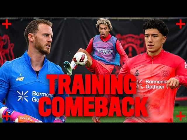 Maza, Flekken, Culbreath & Alajbegovic: Back on the traininig pitch at Bayer 04